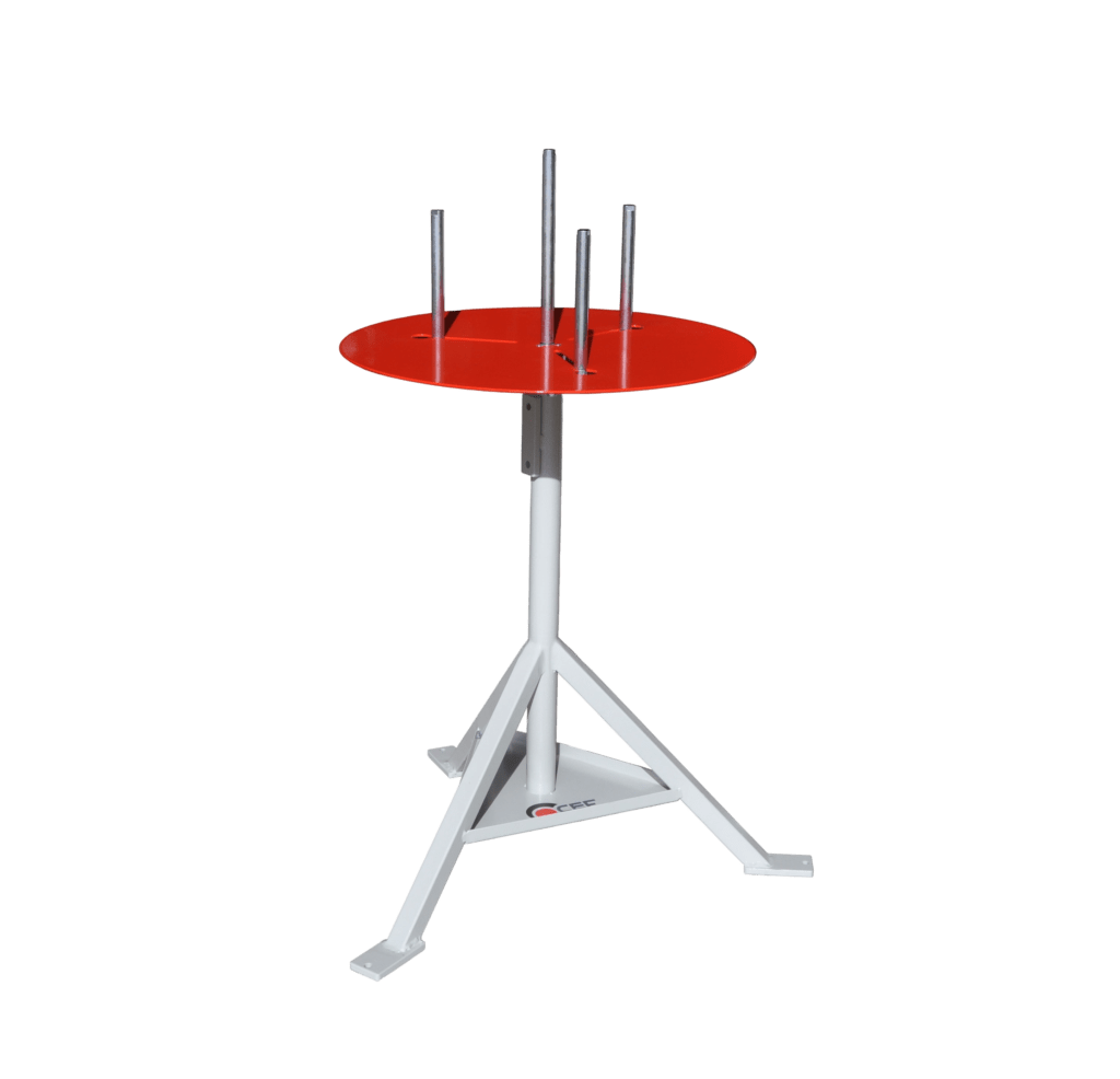 Trépied avec bobine de déroulage pour couronnes et tourets – COD. 0220